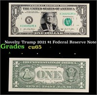 Novelty Trump 2021 $1 Federal Reserve Note Grades