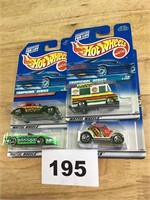 1997 Tropicool Series HotWheels lot of 4