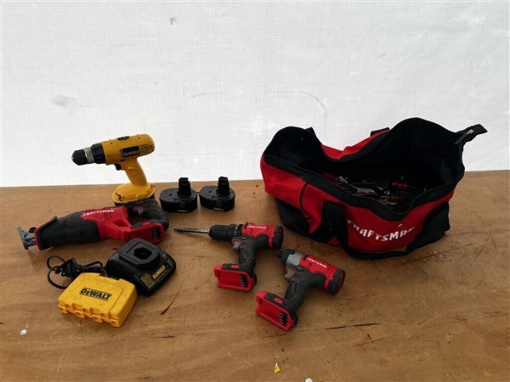 Various DeWalt & Craftsman Battery Powered Hand