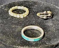3 Rings Costume Jewelry