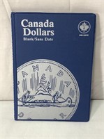 Canadian Nickel Dollar Coin Book With 18 Coins