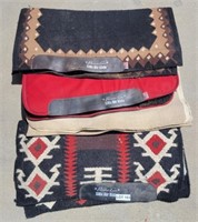 (3) Saddle Pads & (1) Wool Saddle Blanket