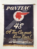 "Pontiac" Single-Sided Scroll Sign