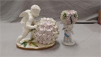 Moore Bros ceramic cherub figurines