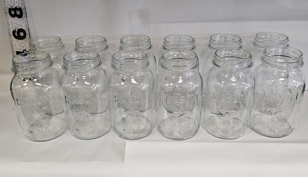 12 Mason Jars