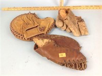 Vintage baseball gloves