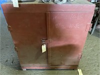 Metal cabinet, contents inside and on top or NOT