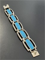 Sterling and Turquoise Bracelet