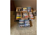 (6) Boxes of DVD's