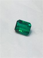 Natural Vivid Green Columbian Emerald 3.49 Ct - VV