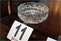 Etched Crystal Ash Tray