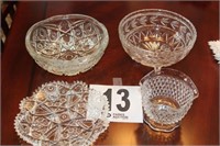 (4) Piece Glass Dishes