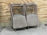6 Matching Folding Chairs PU ONLY