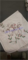 Embroidered table runner