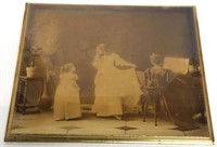 Large Ambrotype of Family Dancing and Singing.