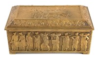 Antique Bronze Trinket Box, Signed