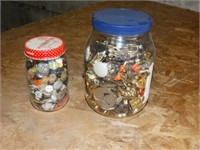 2 Jars of buttons