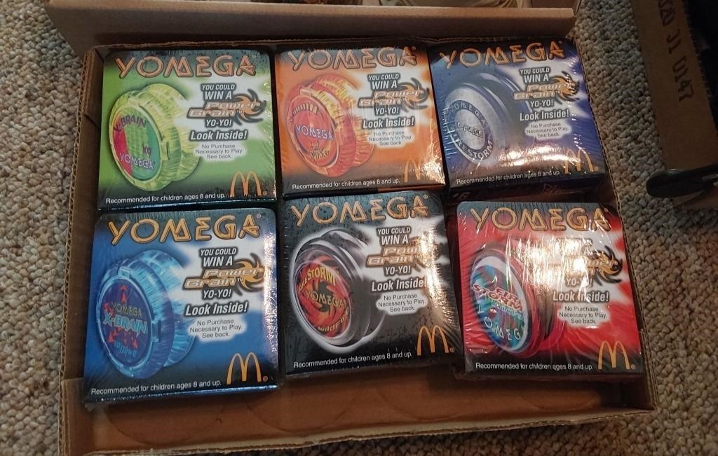 flat of McDonald's toy yo-yos