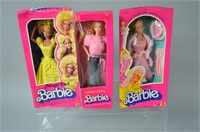3pc Vtg Early 80's Barbies NIB