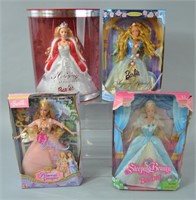 4pc Barbie Collector Dolls NIP