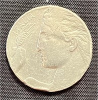 1913 - Italy 20 cents coin