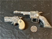 vtg Kilgore Pal & Hubley Derringer toy cap pistols