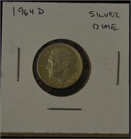 1964 D Silver Dime