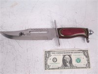 Stainless Pakistan Buck Style Hunting Knife - 8"
