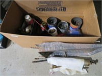 misc nails,oil cans,grease gun etc