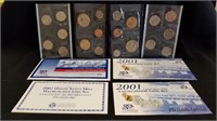 2001P & 2002P Uncirculated Coin Sets