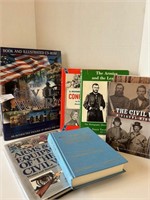 6 pcs Civil War Books
