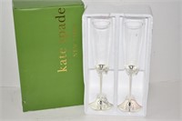 Kate Spade Champagne Flutes