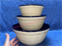 Great American Stoneware Factory nest mixing bowls
