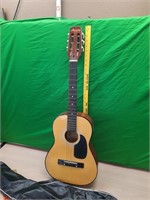 Harmony H5422 guitar and case