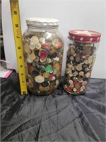 2 JARS OF BUTTONS