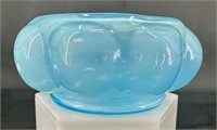 Fenton Blue Melon Powder Dish