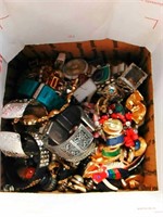 Nice box lots watches, bracelets,necklaces, etc