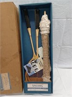 C7) 1940's Badminton set. Original box.