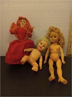 Vintage dolls ,vintage dippity red riding hood