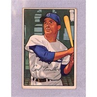 1952 Bowman Baseball Crease Free Carl Furillo
