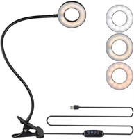 Bekada Clip on Desk/Ring Light with Clamp for Vide