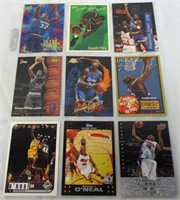 Sheet Of 9 Shaquille O'Neal Basketball Cards
