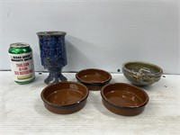 Decorative pottery dishes