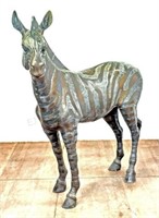 Zebra Freestanding Bronze Sculpture