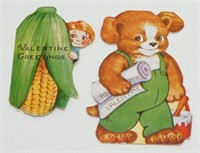 Vintage Valentine Cards - Bear is Two-Sided