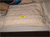 Vintage Knit Pattern Blanket