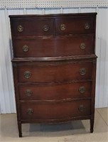 3 over 3 Mahogany highboy dresser.