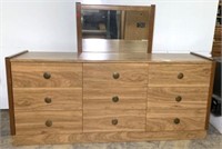 Contemporary Dresser with Mirror