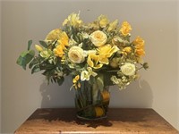 Lovely Yellow Toned Artificial Flower Arrangement