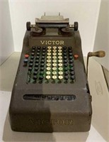Vintage Victor adding machine measuring overall